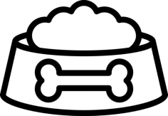Dog Food Stencil Svg Vector, Free Vectors File